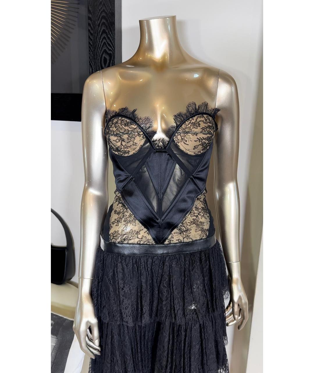 ALEXANDER MCQUEEN Черное коктейльное платье, фото 4