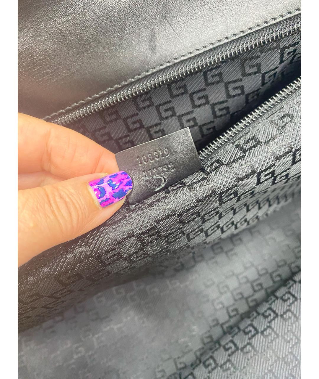 GUCCI Черная дорожная/спортивная сумка, фото 8