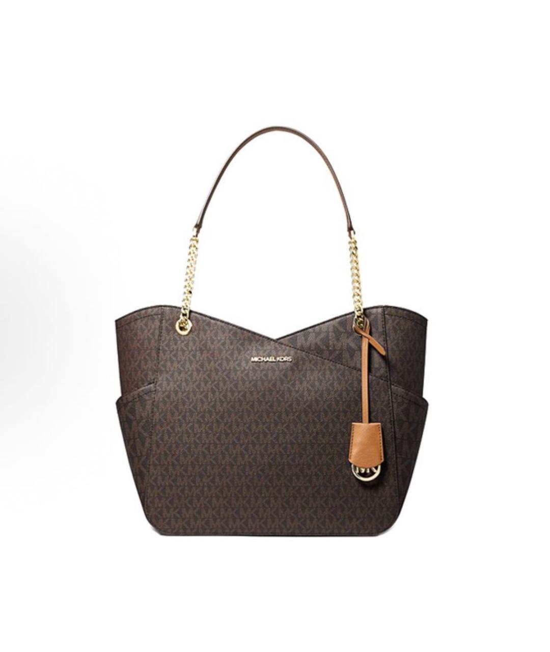 MICHAEL KORS Коричневая сумка с короткими ручками из искусственной кожи, фото 1