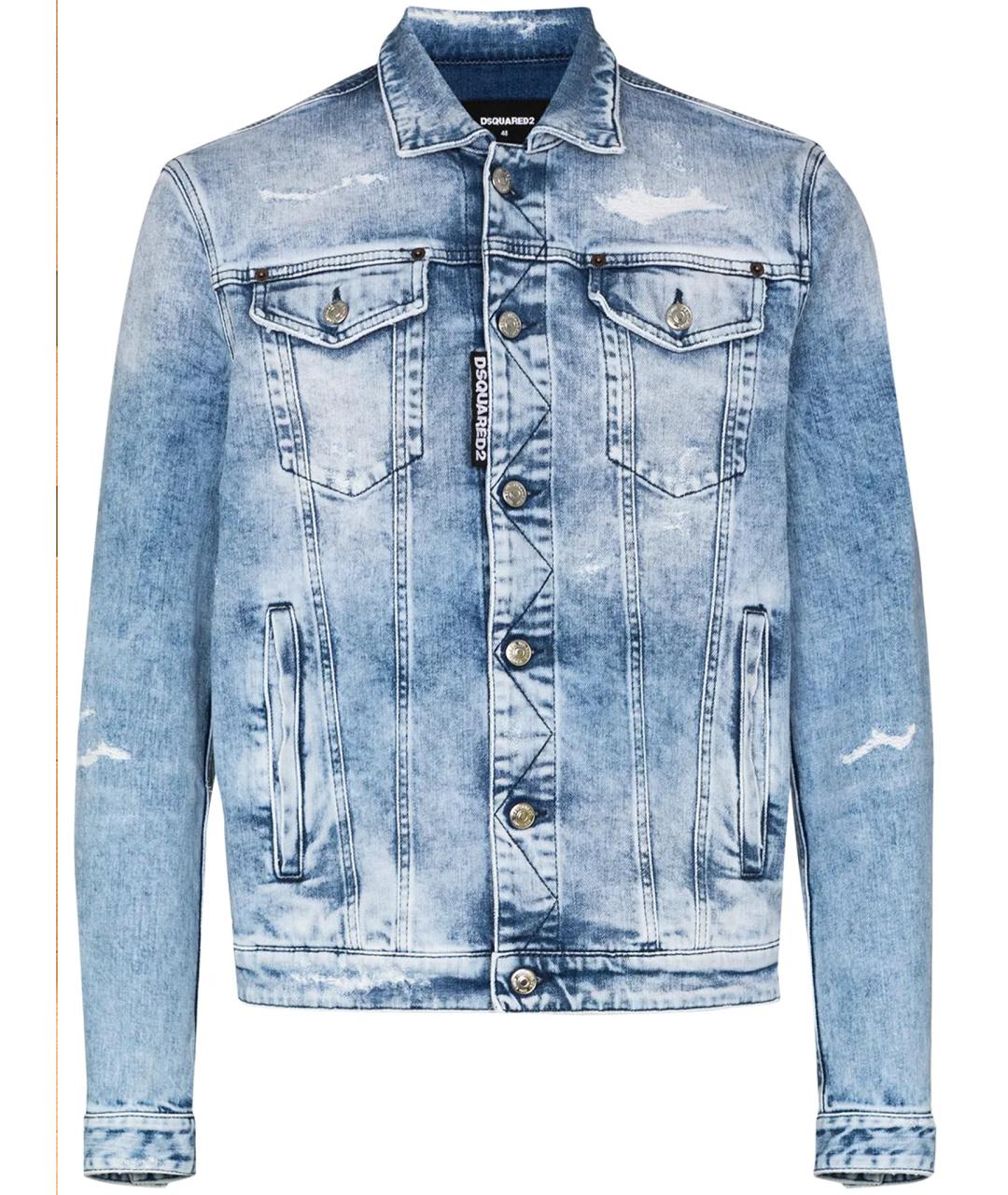 DSQUARED2 Голубая деним куртка, фото 1