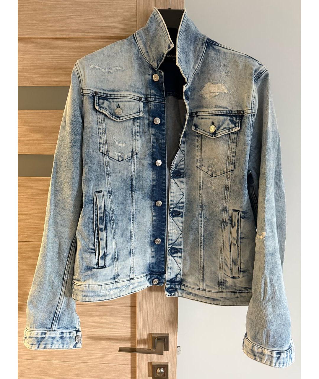 DSQUARED2 Голубая деним куртка, фото 5