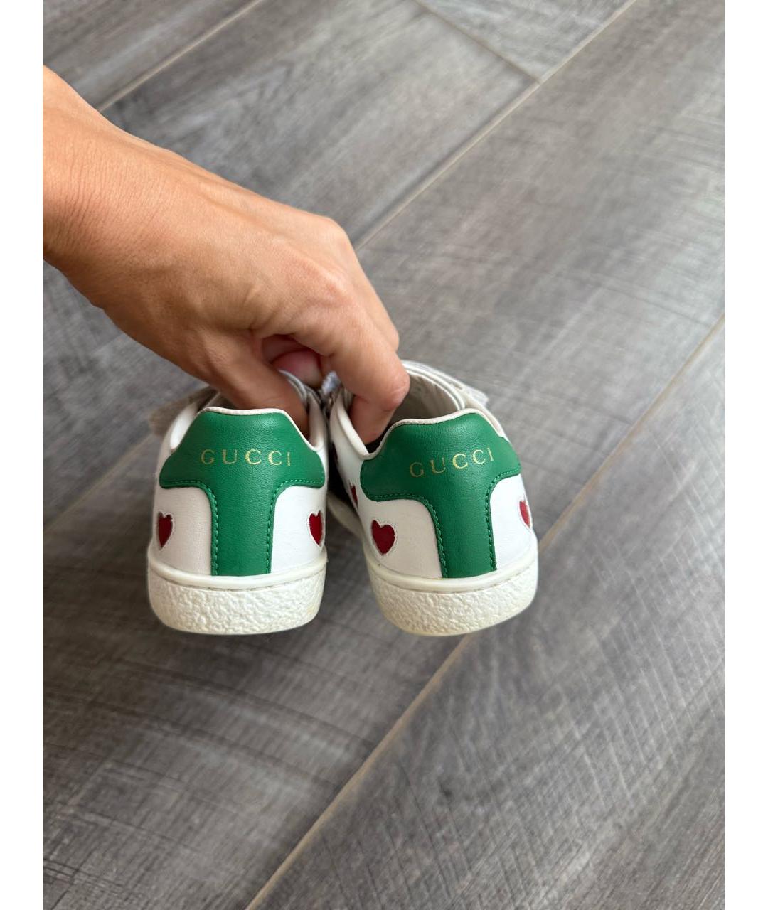 GUCCI KIDS Кожаные кеды, фото 4