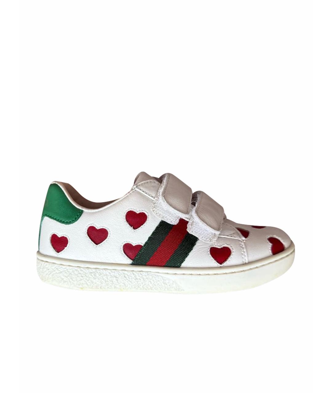 GUCCI KIDS Кожаные кеды, фото 1