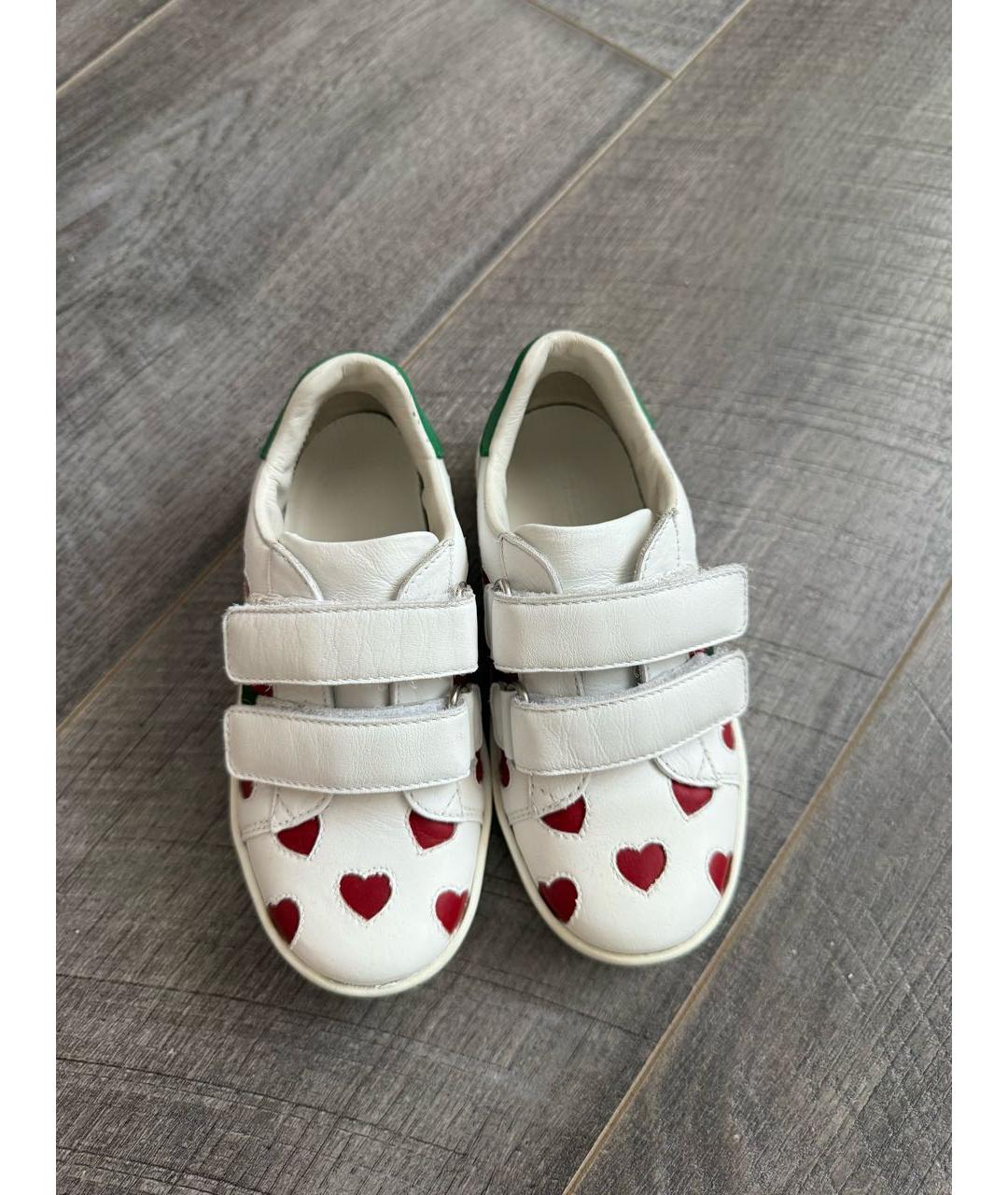 GUCCI KIDS Кожаные кеды, фото 2