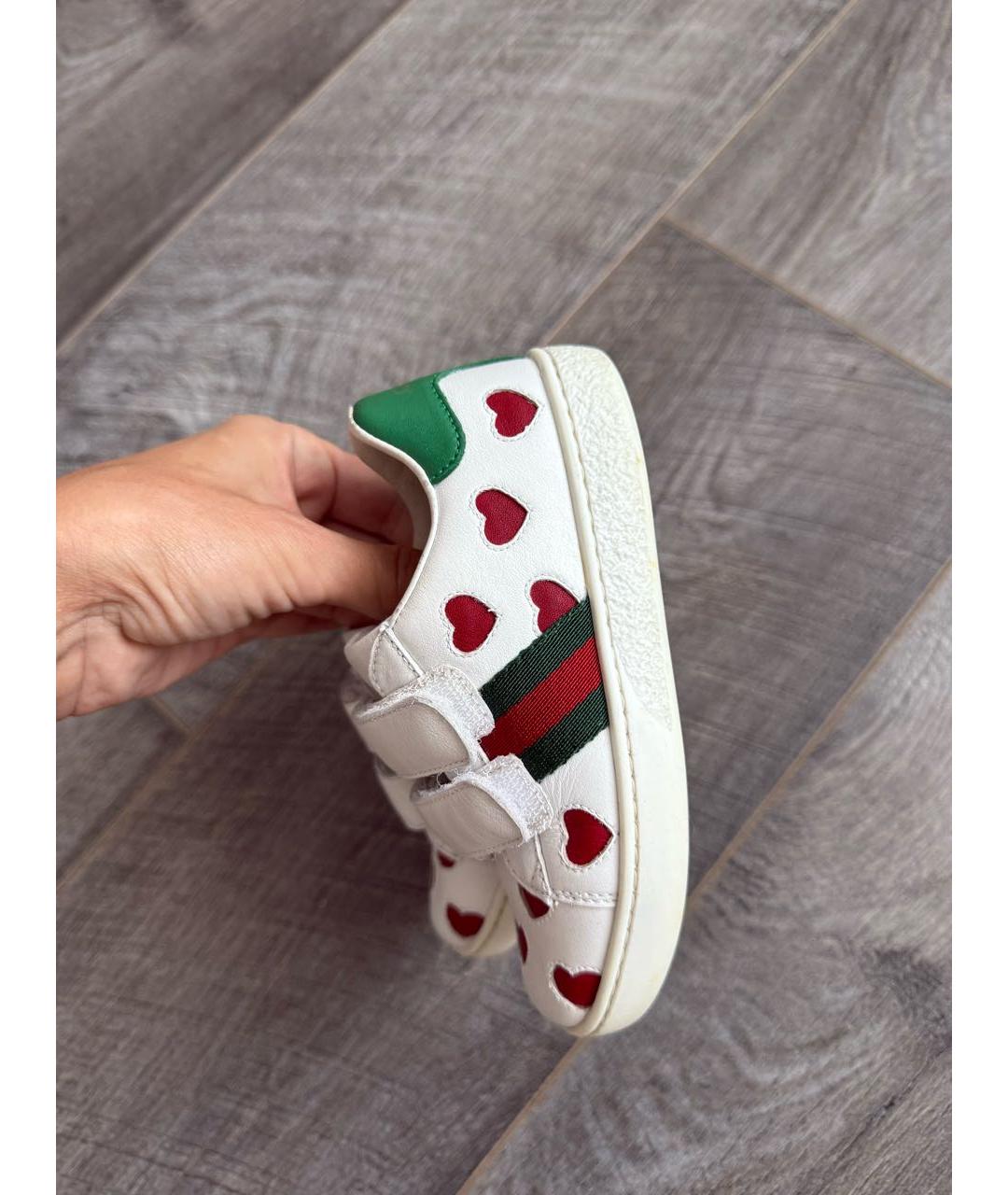 GUCCI KIDS Кожаные кеды, фото 8