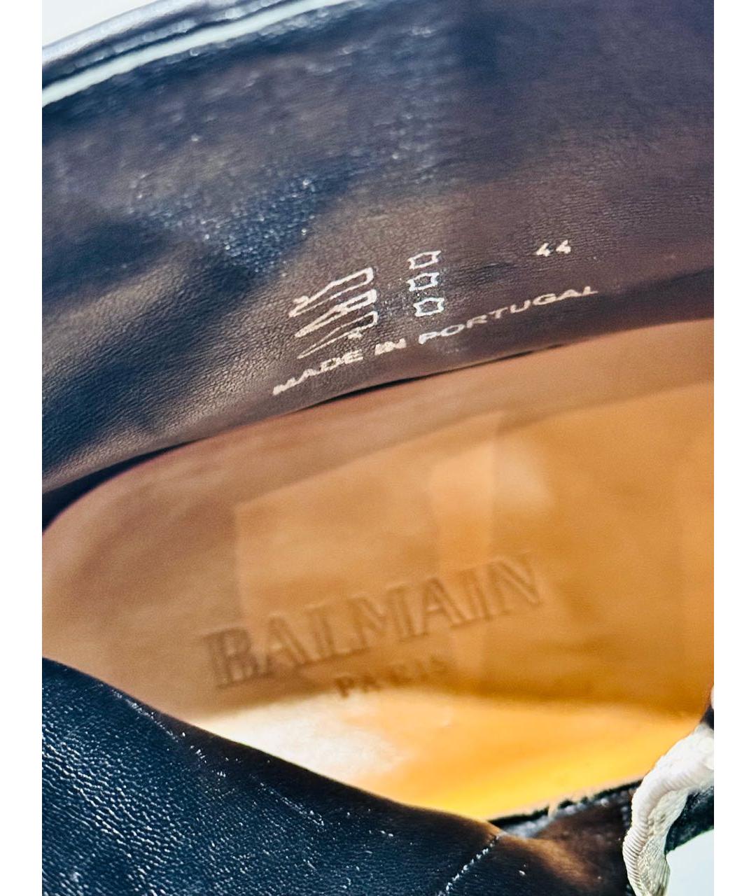 BALMAIN Коричневые высокие ботинки, фото 6