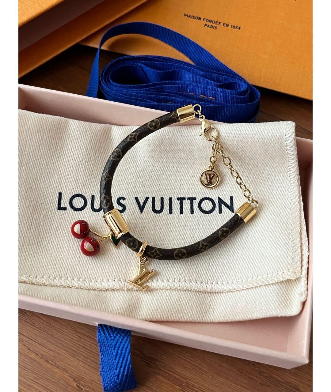 LOUIS VUITTON Коричневый браслет, фото 2