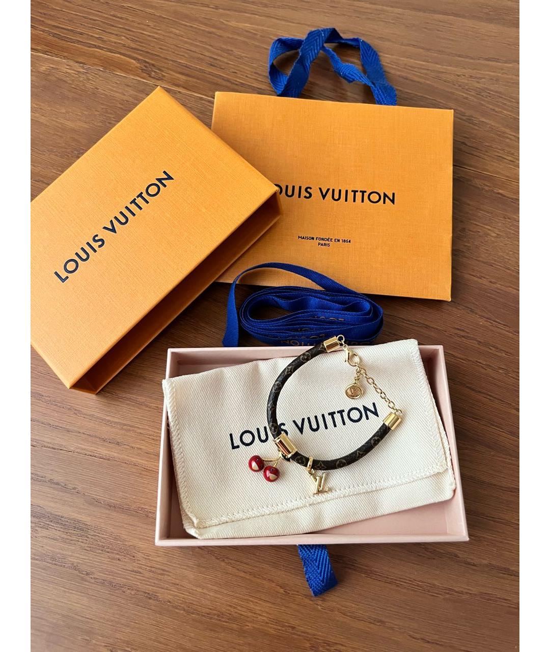 LOUIS VUITTON Коричневый браслет, фото 4