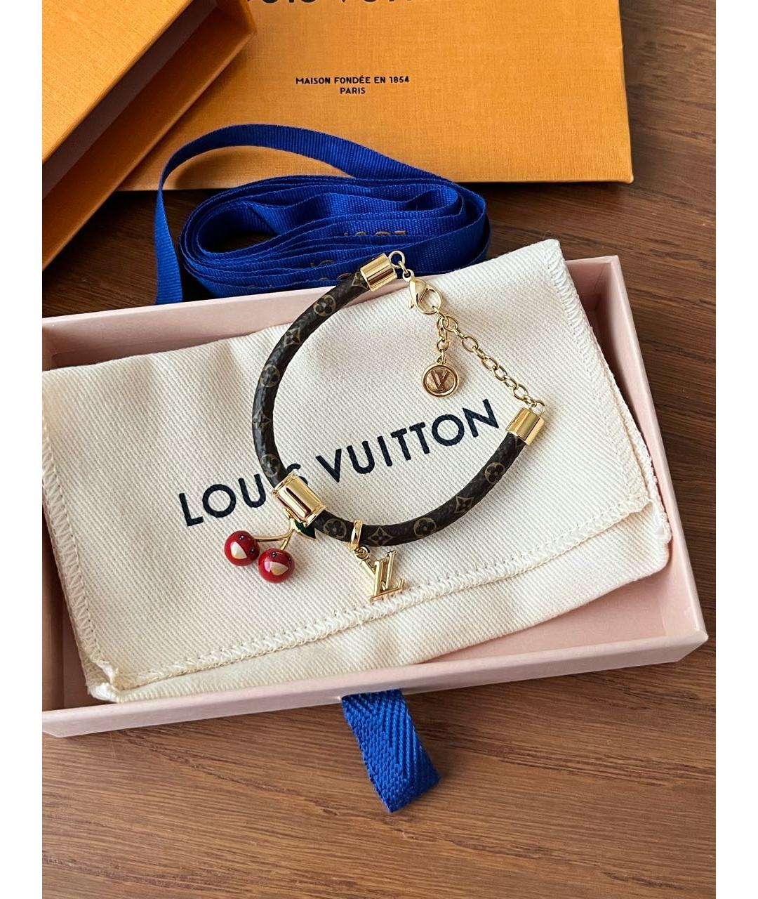 LOUIS VUITTON Коричневый браслет, фото 3