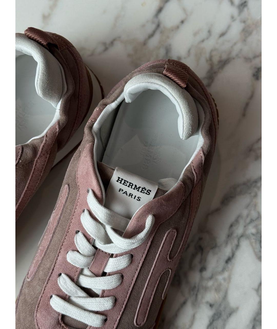 HERMES Текстильные кроссовки, фото 6