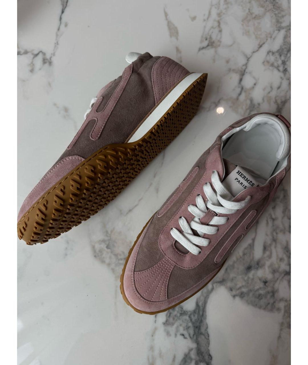 HERMES Текстильные кроссовки, фото 9
