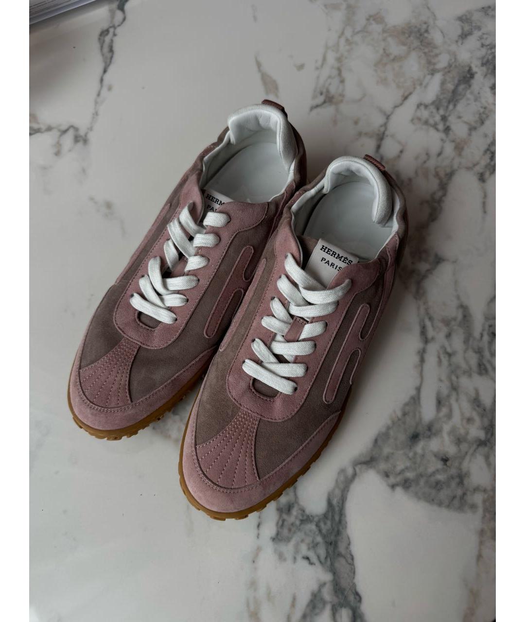 HERMES Текстильные кроссовки, фото 2