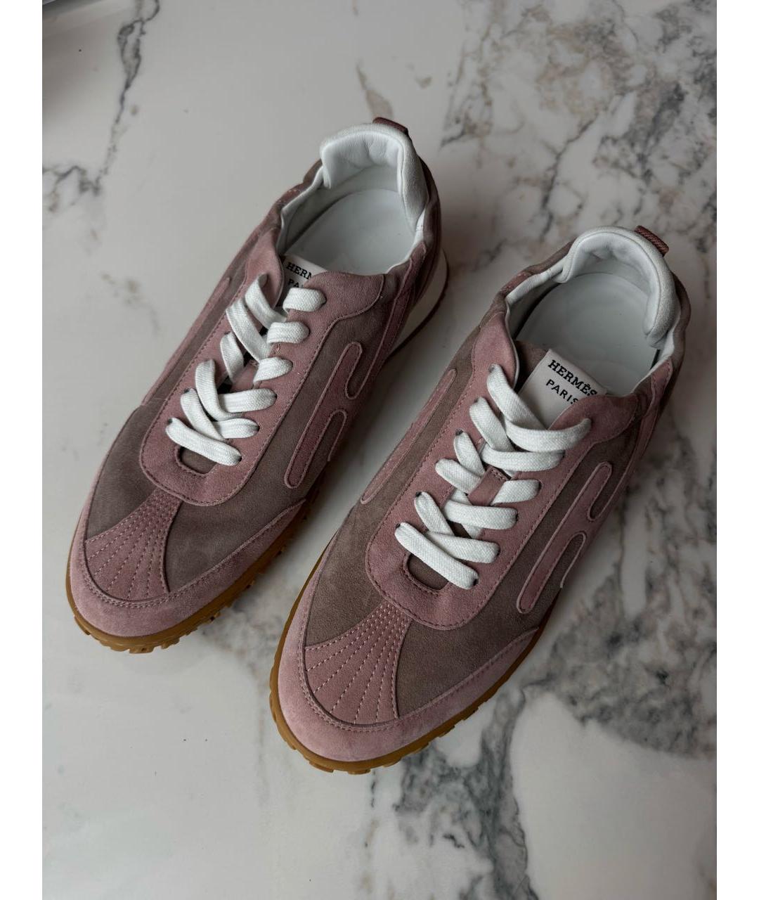 HERMES Текстильные кроссовки, фото 8