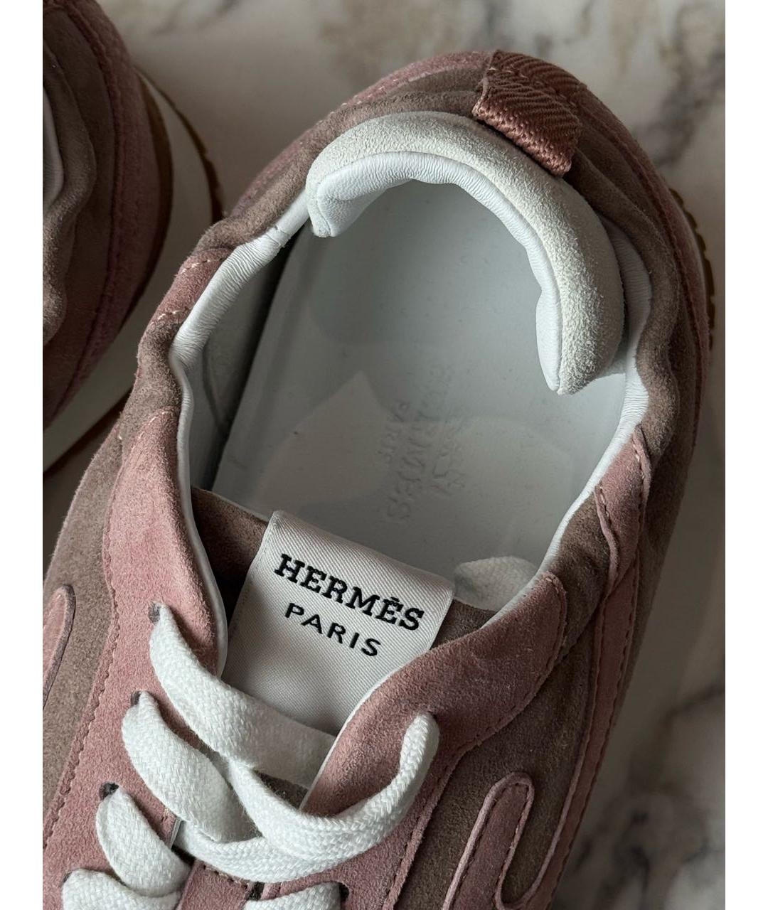 HERMES Текстильные кроссовки, фото 4