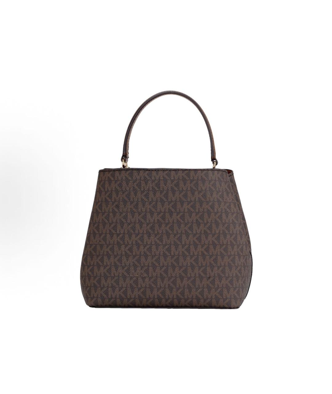 MICHAEL KORS Коричневая сумка с короткими ручками из искусственной кожи, фото 3