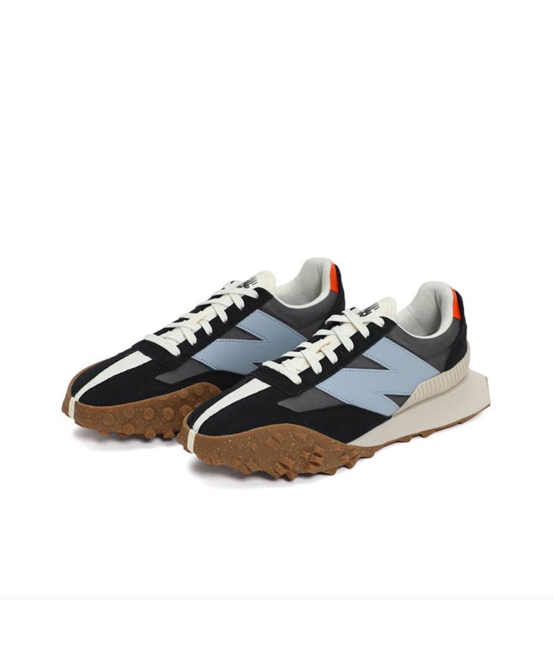 NEW BALANCE Черные замшевые низкие кроссовки / кеды, фото 2