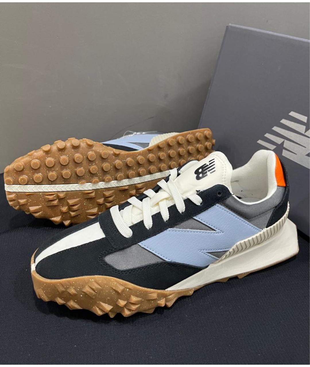 NEW BALANCE Черные замшевые низкие кроссовки / кеды, фото 7