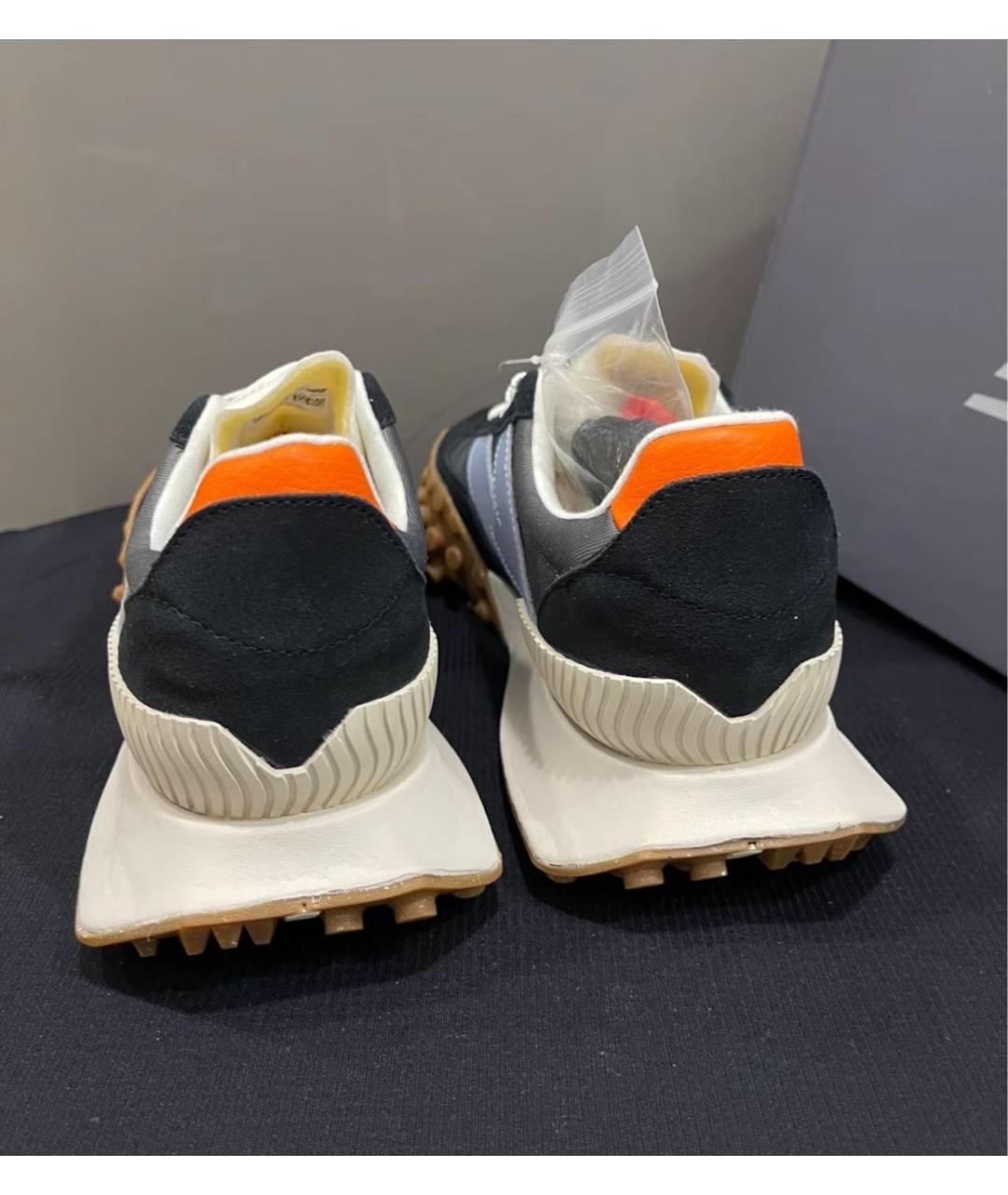NEW BALANCE Черные замшевые низкие кроссовки / кеды, фото 8
