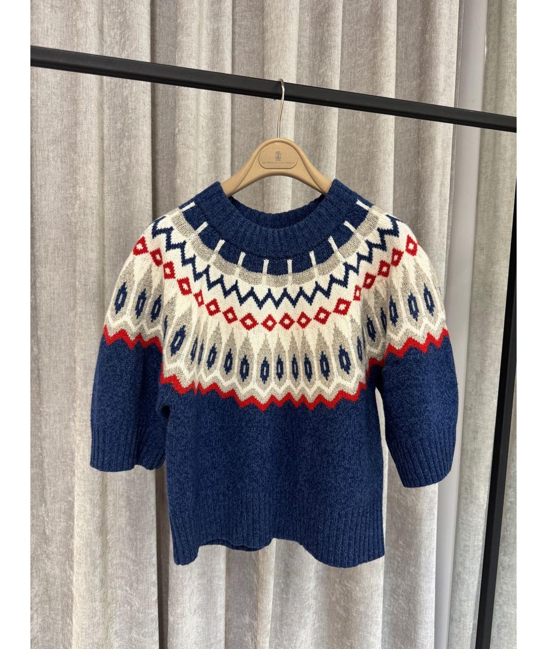 POLO RALPH LAUREN Синий шерстяной джемпер / свитер, фото 5