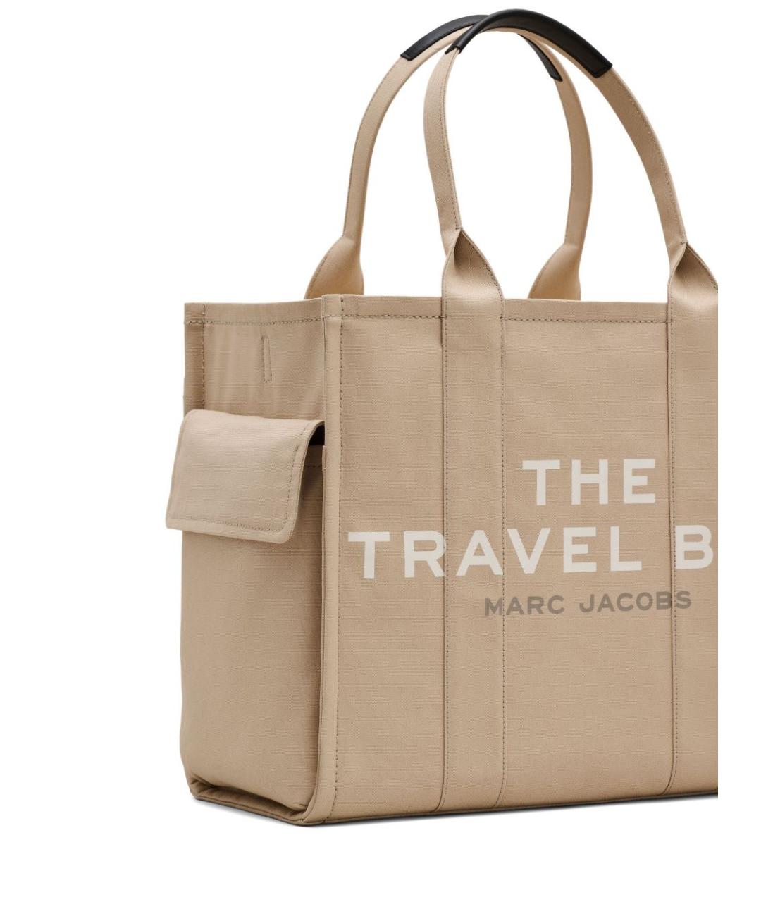 MARC JACOBS Бежевая хлопковая сумка тоут, фото 5