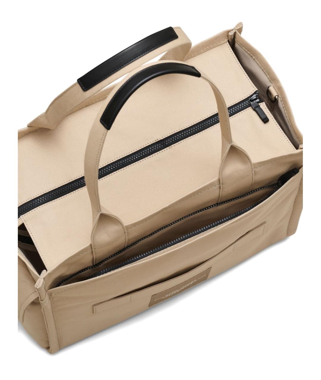 MARC JACOBS Бежевая хлопковая сумка тоут, фото 6