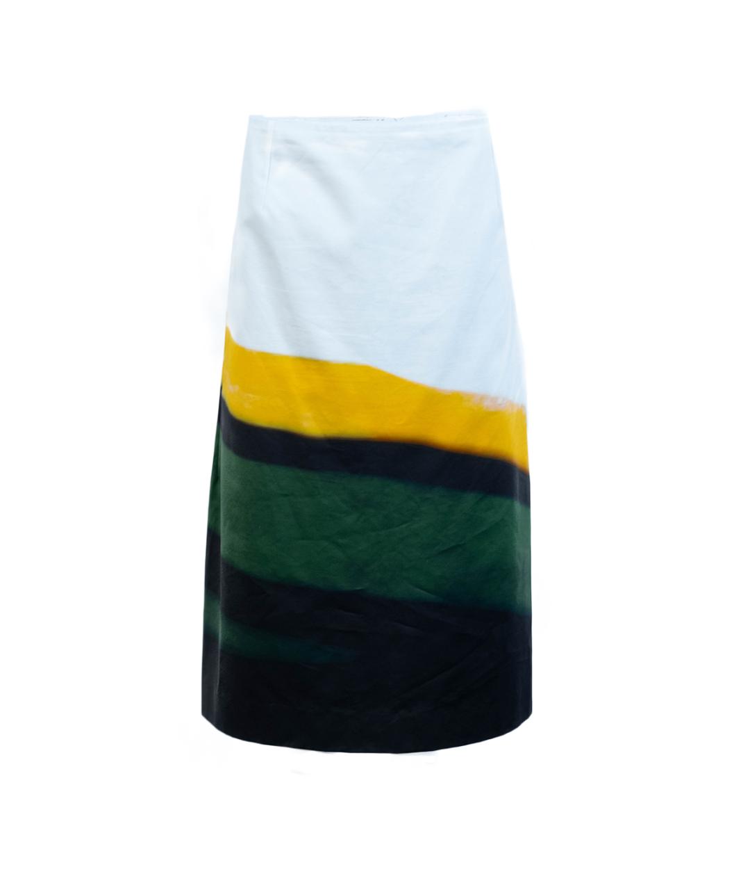 DRIES VAN NOTEN Мульти хлопковая юбка миди, фото 1