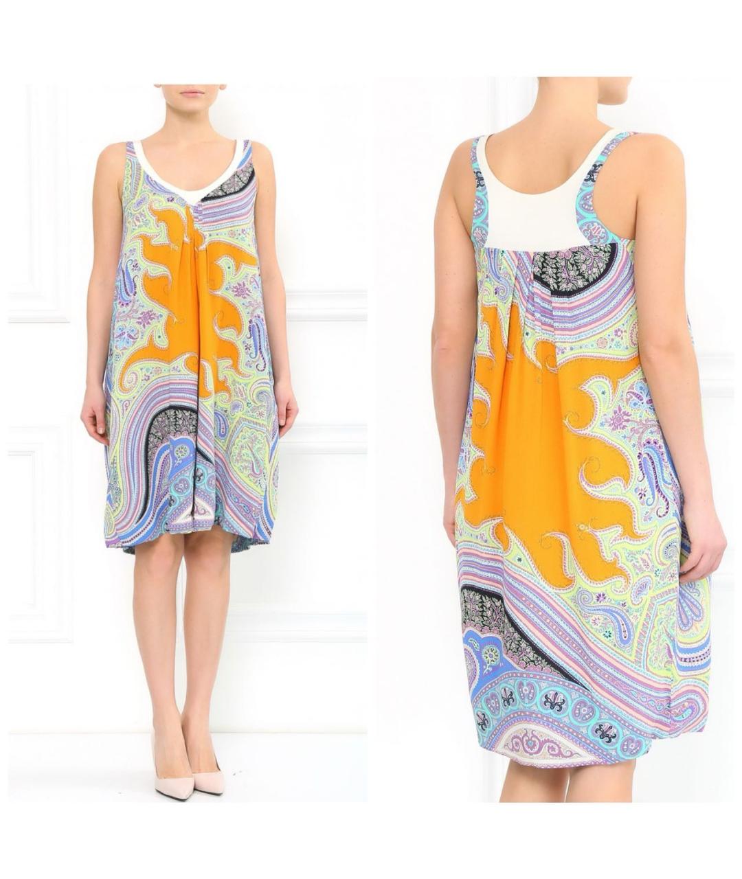 ETRO Мульти вискозное повседневное платье, фото 8