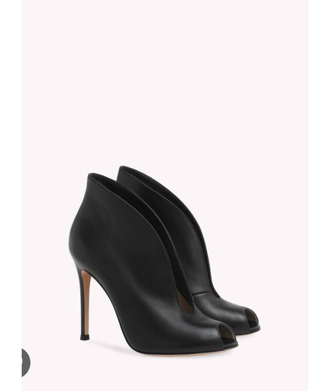 GIANVITO ROSSI Черные кожаные ботильоны, фото 6