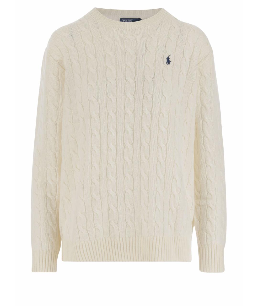 POLO RALPH LAUREN Бежевый шерстяной джемпер / свитер, фото 1