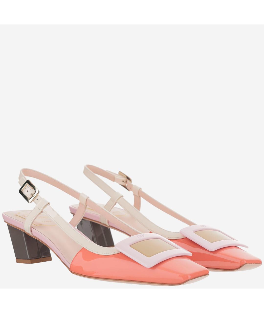 ROGER VIVIER Коралловые туфли из лакированной кожи, фото 2