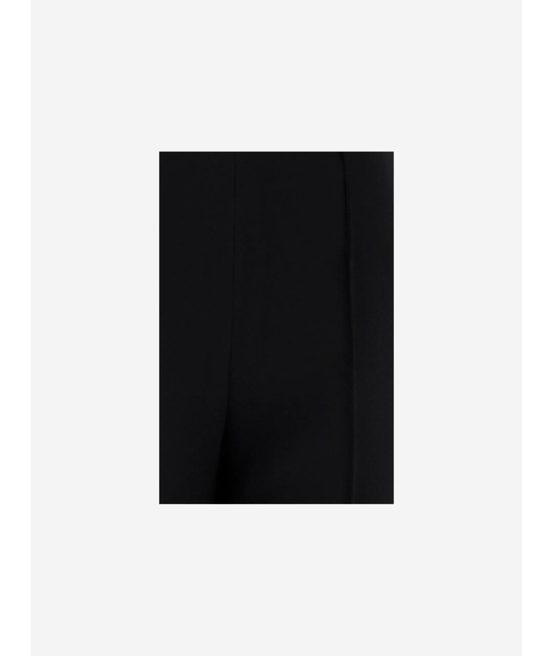 GIORGIO ARMANI Черные вискозные брюки узкие, фото 3
