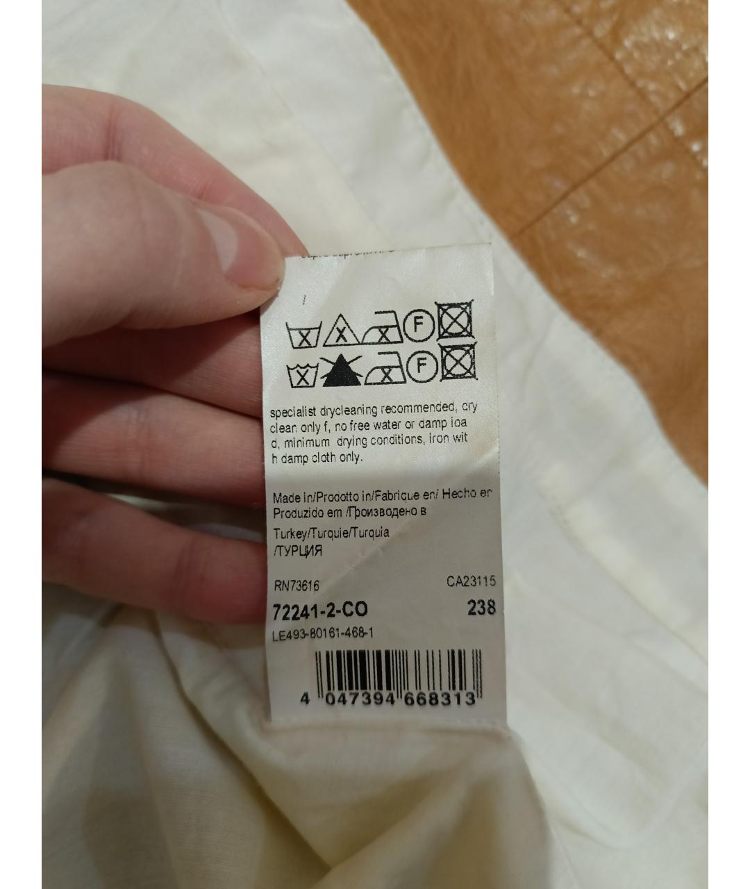 HUGO BOSS Коричневая кожаная куртка, фото 7