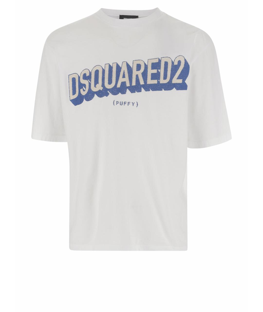 DSQUARED2 Белая хлопковая футболка, фото 1