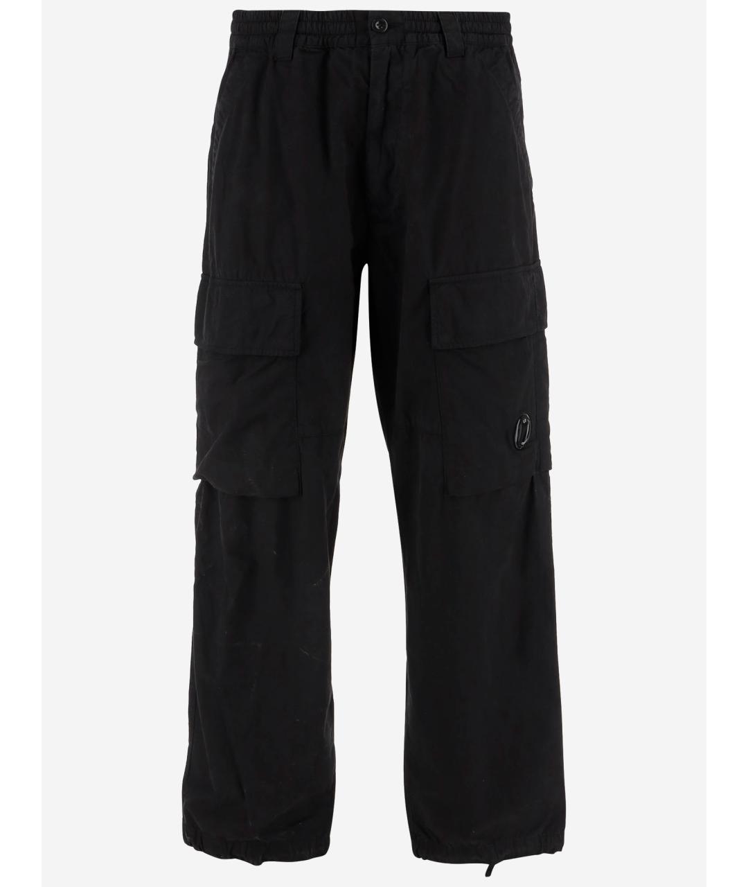 CP COMPANY Черные хлопковые повседневные брюки, фото 4