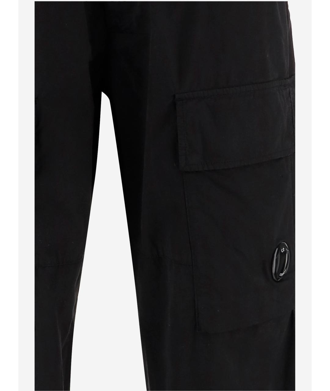 CP COMPANY Черные хлопковые повседневные брюки, фото 3
