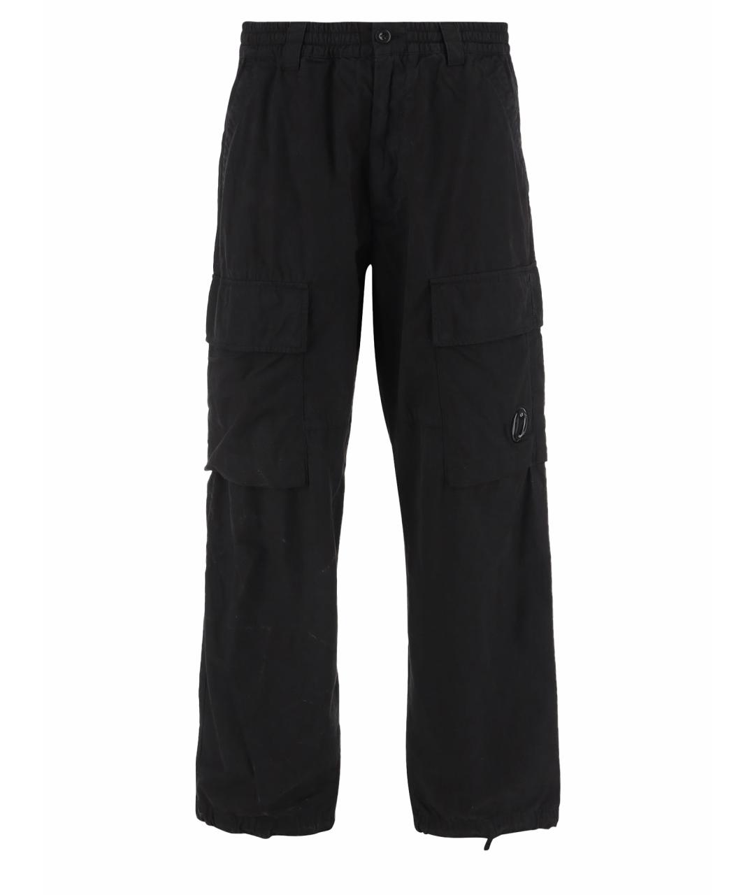 CP COMPANY Черные хлопковые повседневные брюки, фото 1