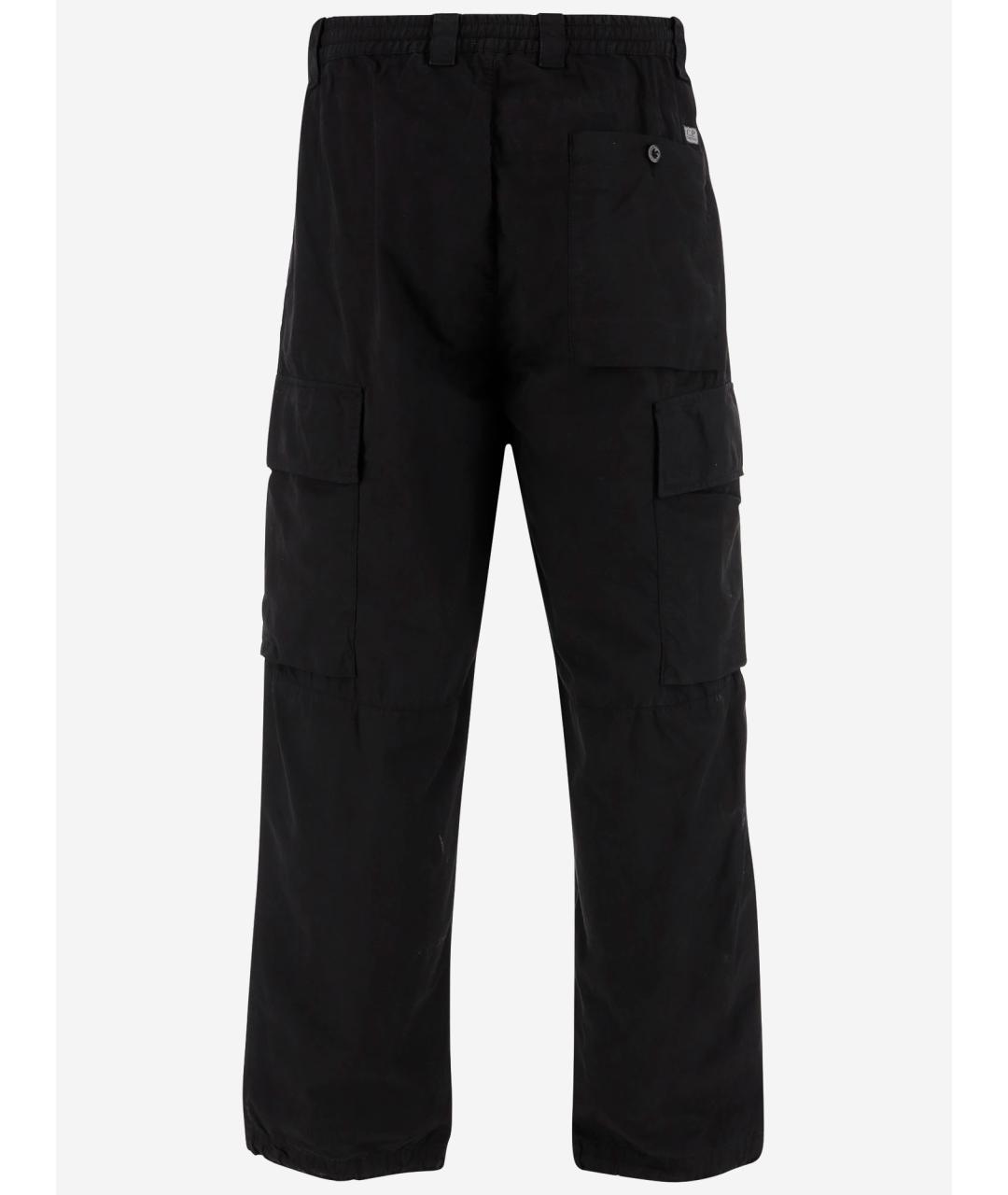 CP COMPANY Черные хлопковые повседневные брюки, фото 2