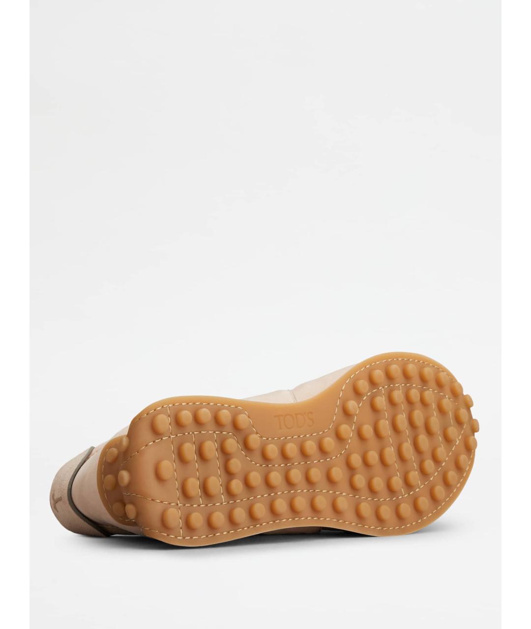 TOD'S Бежевые кроссовки, фото 4