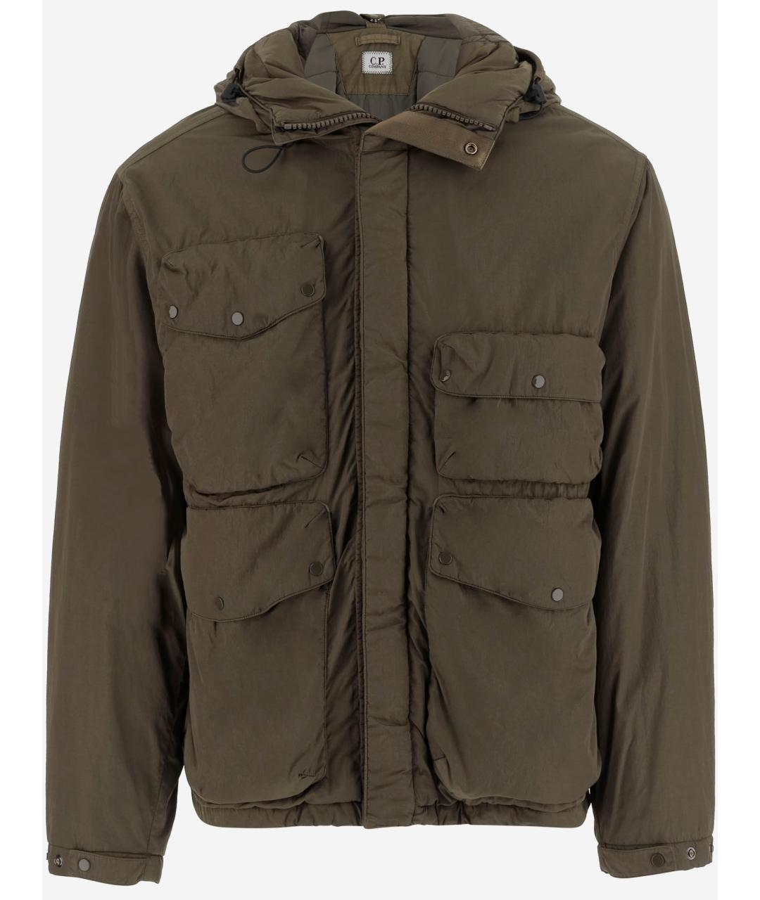 CP COMPANY Хаки полиамидовая куртка, фото 4