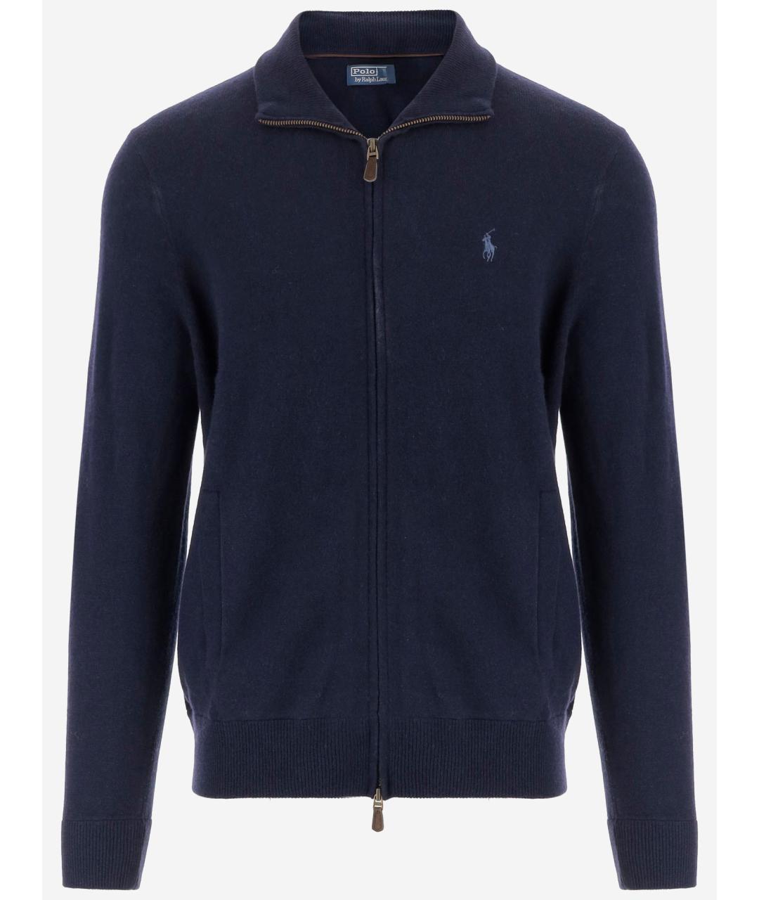 POLO RALPH LAUREN Синий шерстяной кардиган, фото 4