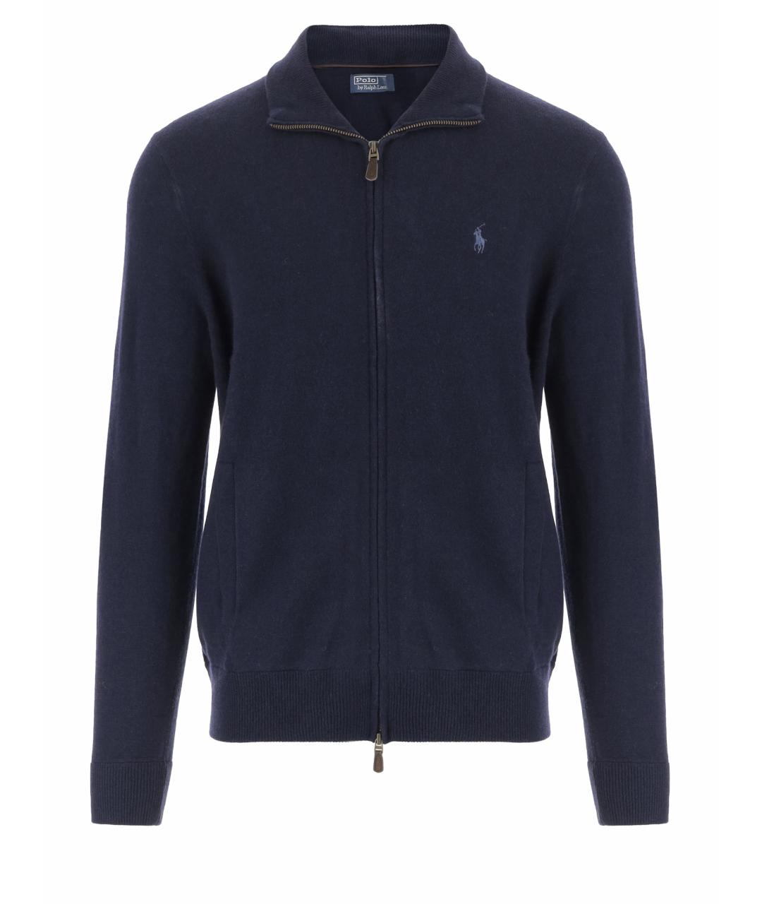 POLO RALPH LAUREN Синий шерстяной кардиган, фото 1