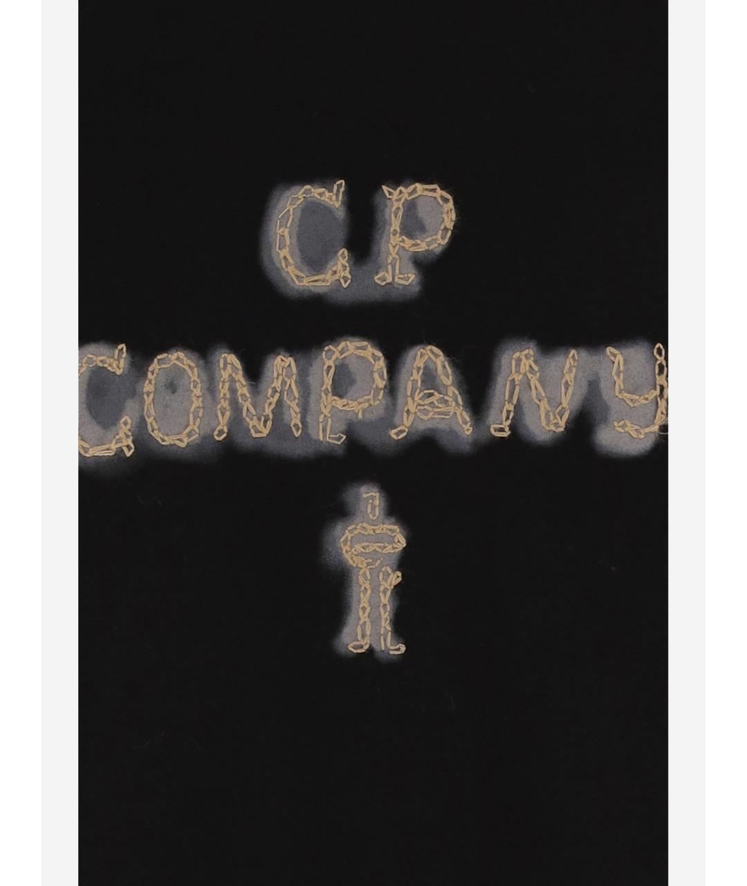 CP COMPANY Черная хлопковая футболка, фото 3