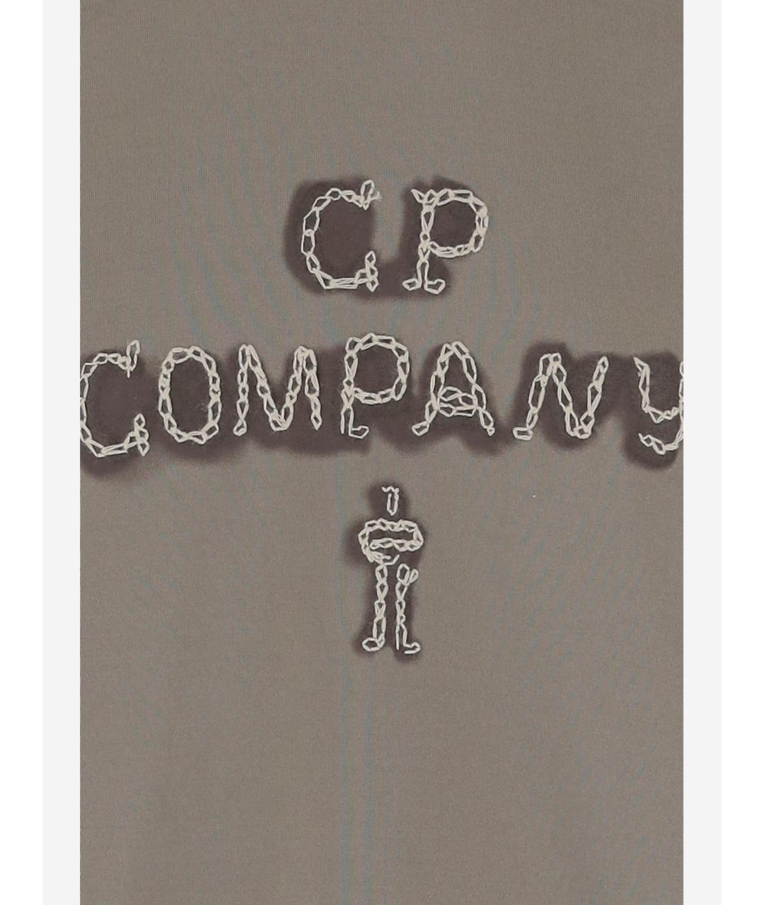 CP COMPANY Бежевая хлопковая футболка, фото 3