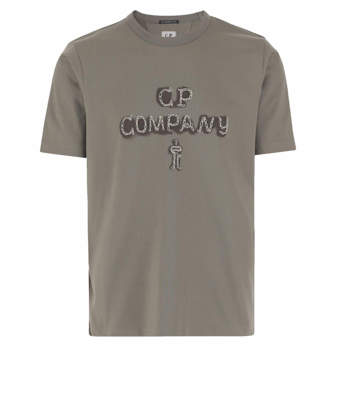 CP COMPANY Бежевая хлопковая футболка, фото 1