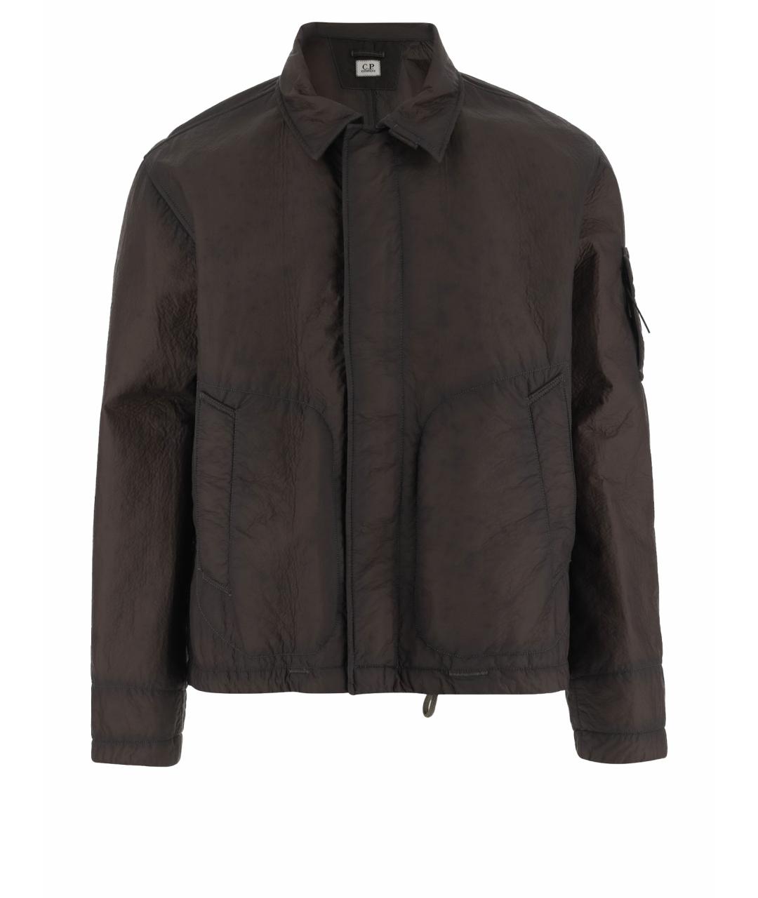 CP COMPANY Коричневая полиамидовая куртка, фото 1