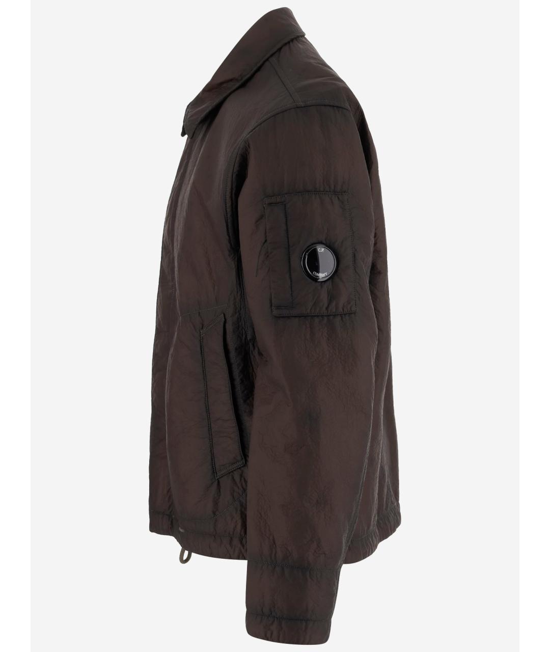 CP COMPANY Коричневая полиамидовая куртка, фото 2