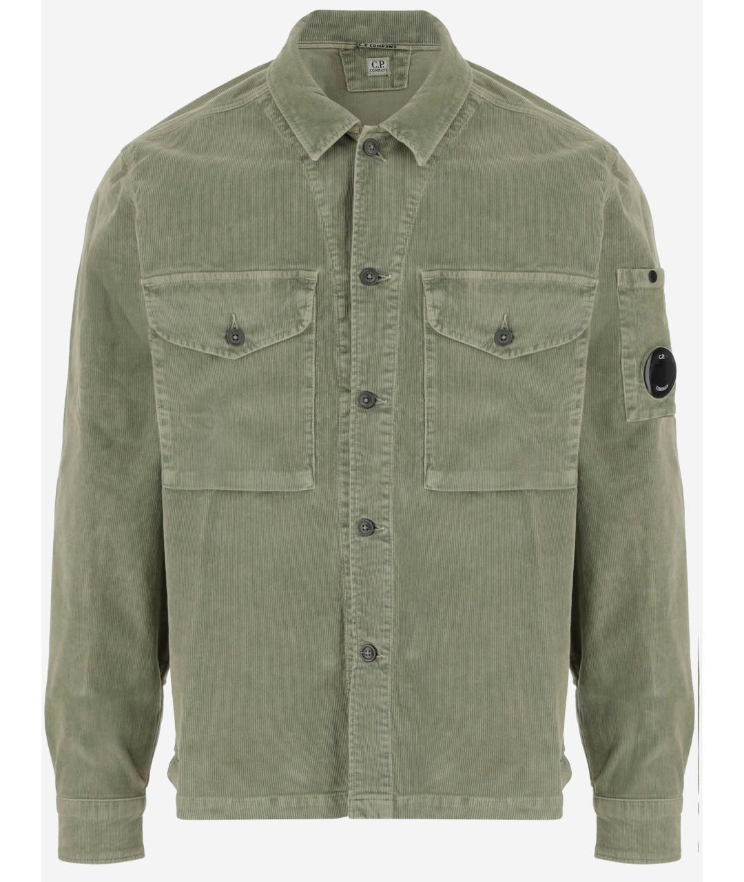 CP COMPANY Зеленая хлопковая кэжуал рубашка, фото 4