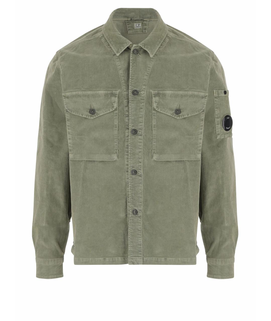 CP COMPANY Зеленая хлопковая кэжуал рубашка, фото 1