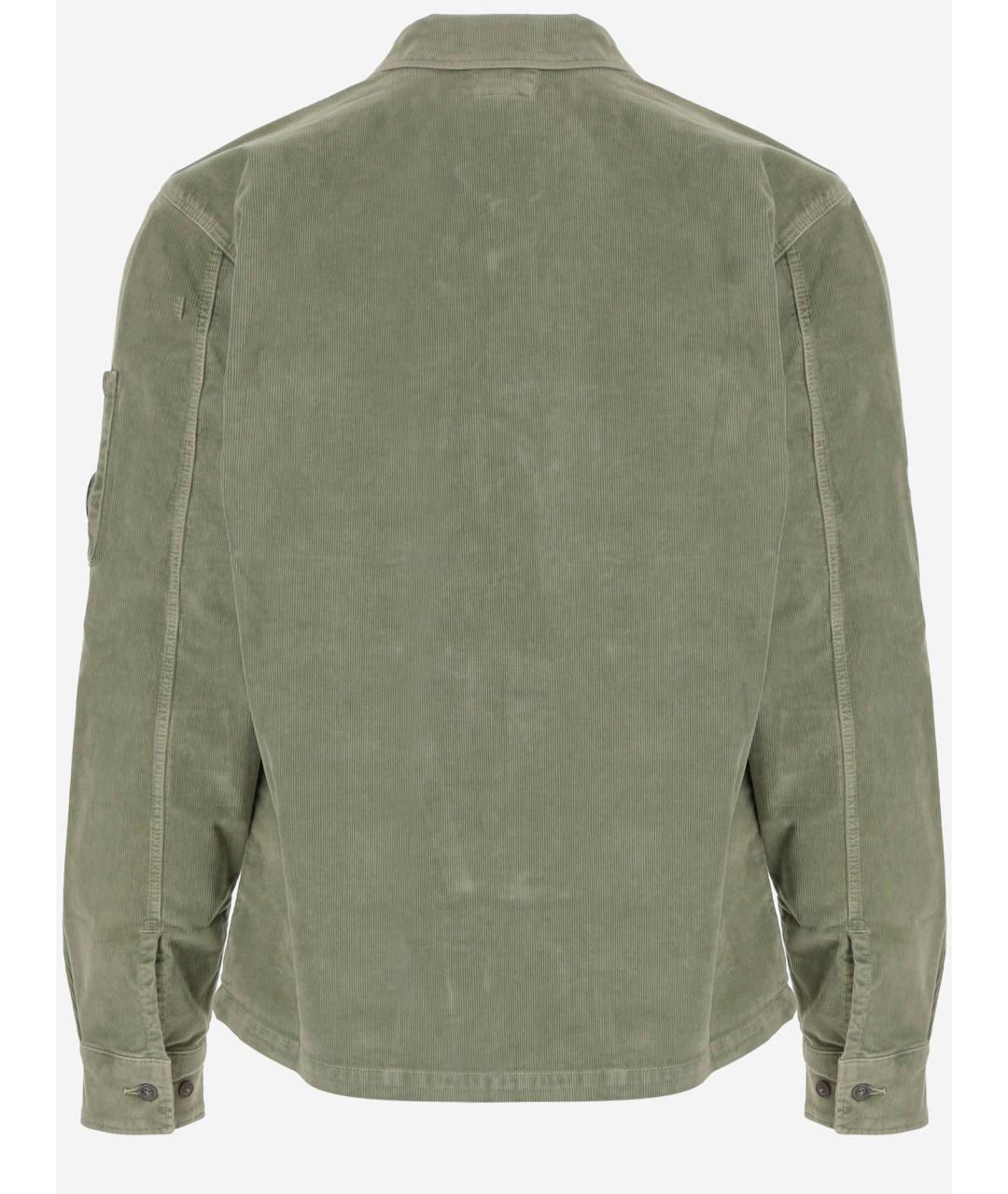 CP COMPANY Зеленая хлопковая кэжуал рубашка, фото 2