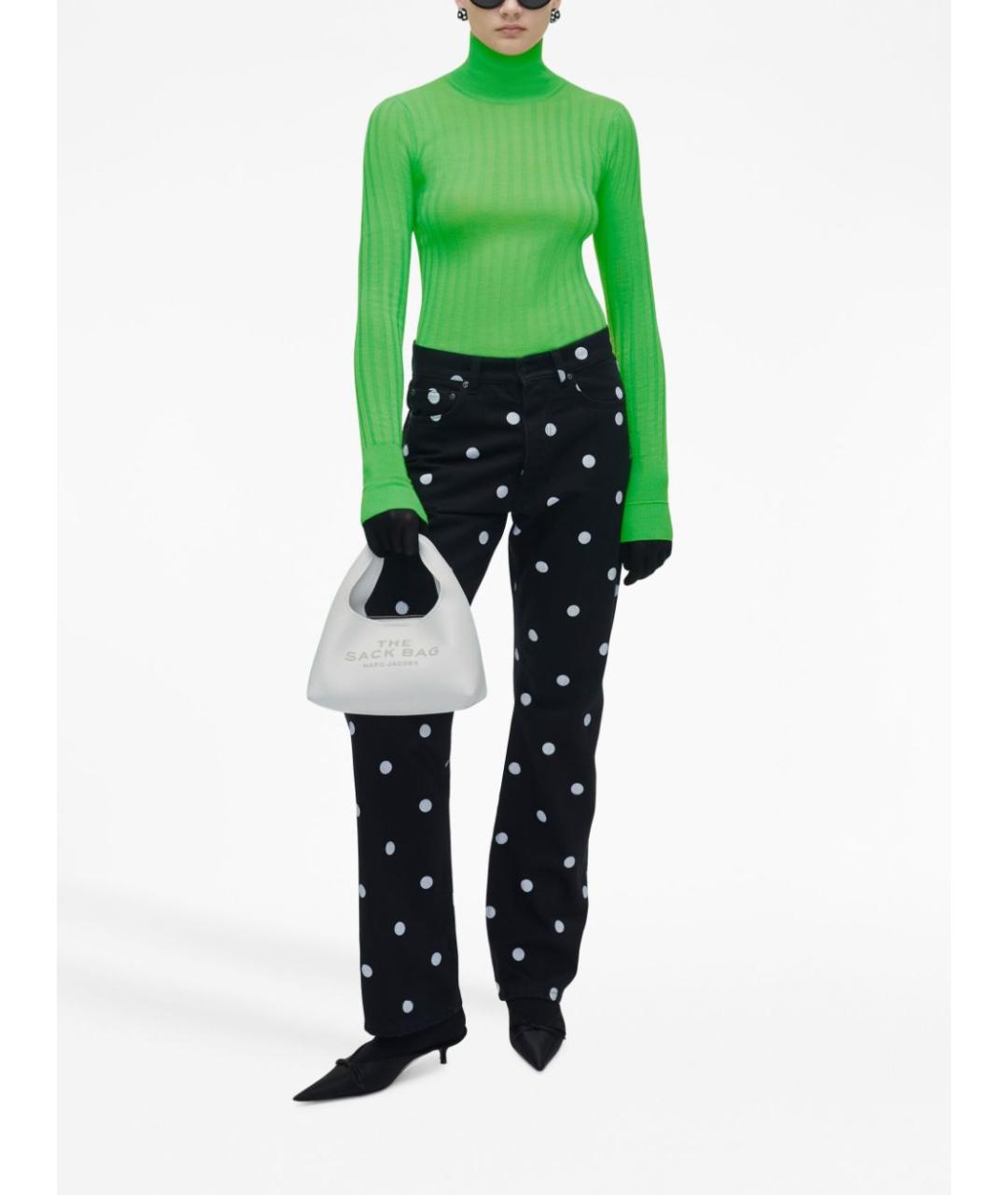 MARC JACOBS Белая кожаная сумка с короткими ручками, фото 7